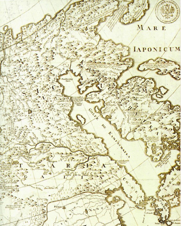 Фрагмент карты Дальнего Востока. Начало XVIII в.
