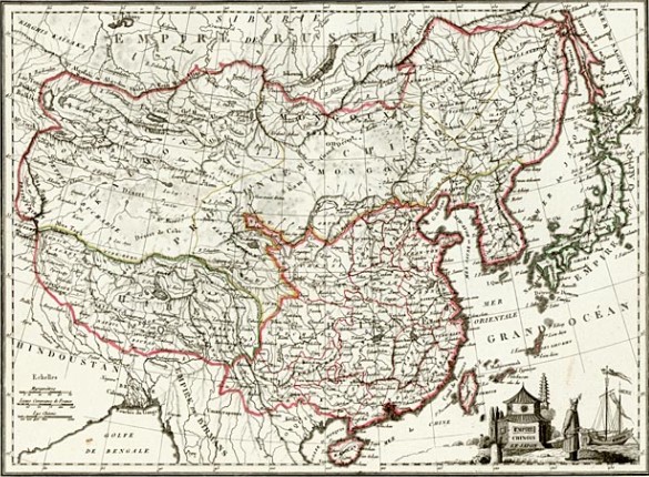 Карта Цинской империи. Начало XIX в.